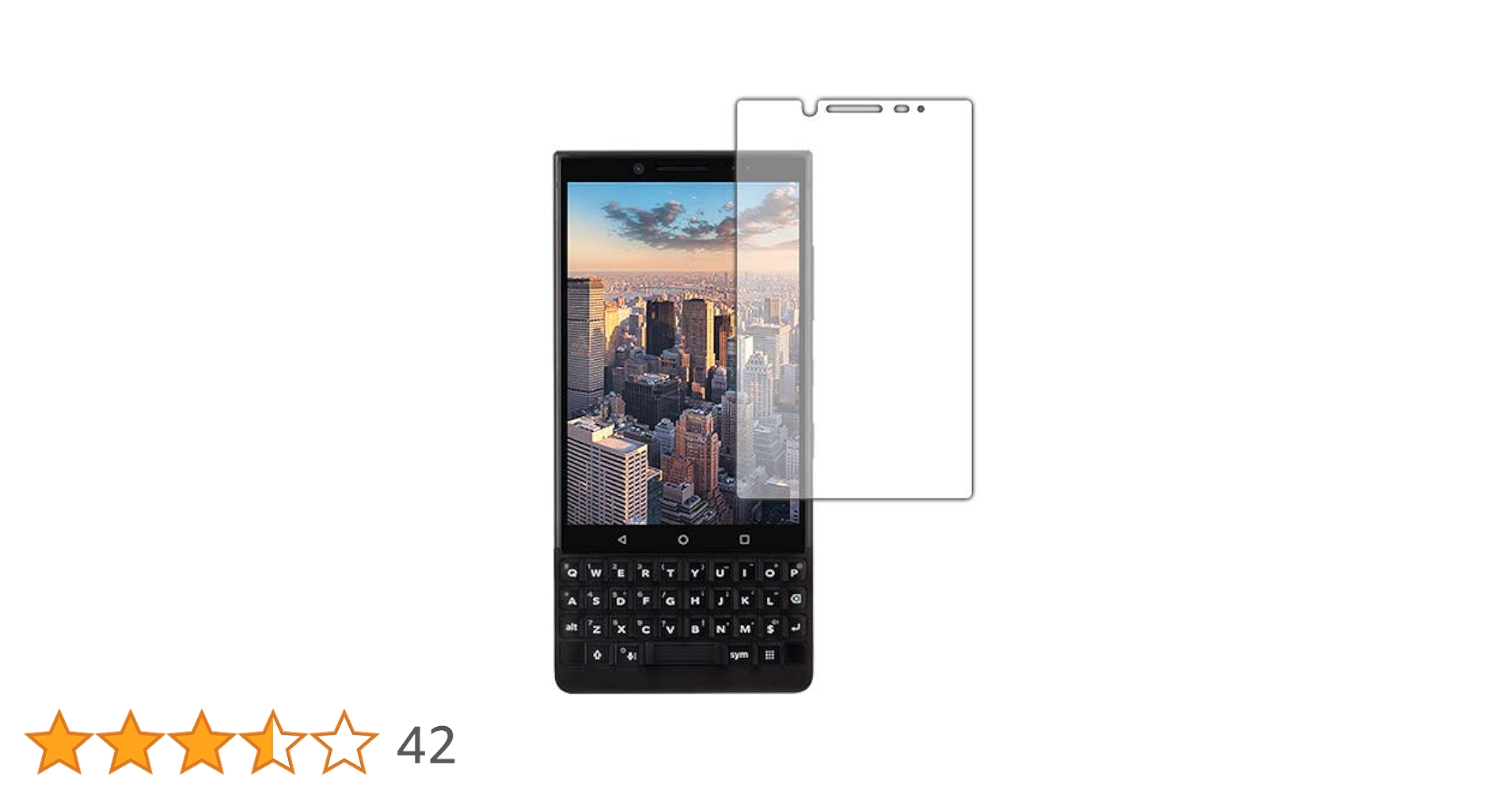 BlackBerry KEY2 用　液晶保護フィルム 硬度9H 3D Amazon | PDA工房 BlackBerry KEY2 9H高硬度[光沢] 保護